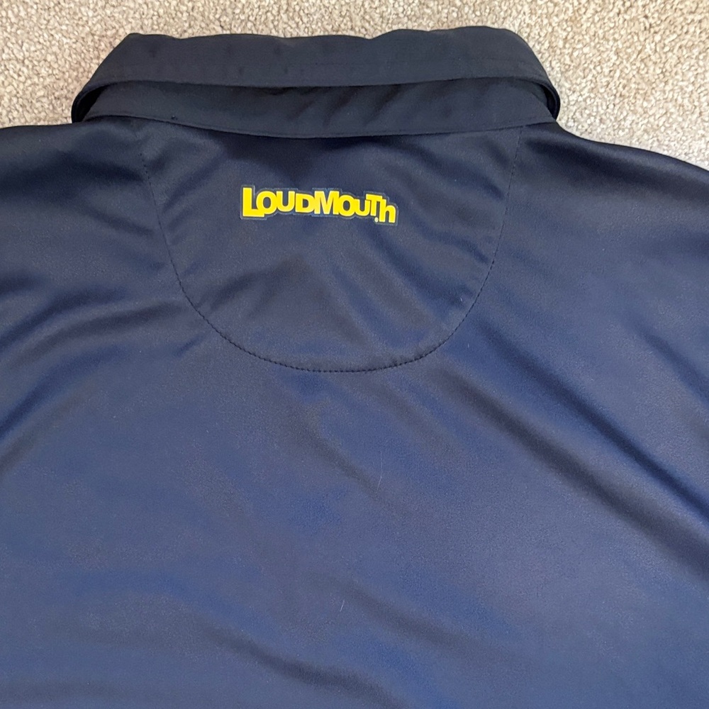 Loudmouth Black Multicolor Cocktail Pattern Polo - Picture 5 of 6